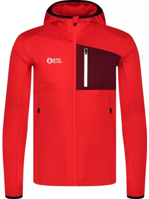 Powerfleece-Sweatshirt für Herren NORDBLANC BRACKEN NBWFM8286 ROT