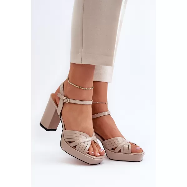  Damensandalen D&A MR38-668 BEIGE 