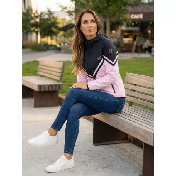  Premium-Softshelljacke für Damen ALTISPORT VOJ/ALW101JACK01 ROSA-SCHWARZ 
