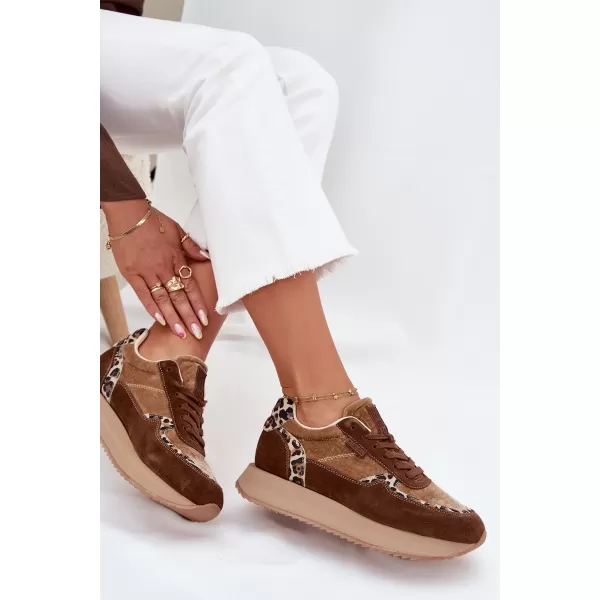 Damen-Sneaker BIG STAR OO274A313 BRAUN/BEIGE Big Star Shoes 