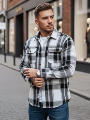 Herrenhemd DSTREET DX2673 SCHWARZ