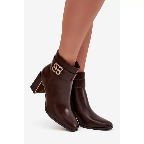  Damenschuhe mit Absatz BOTO GALINNE 40566 BRAUN 