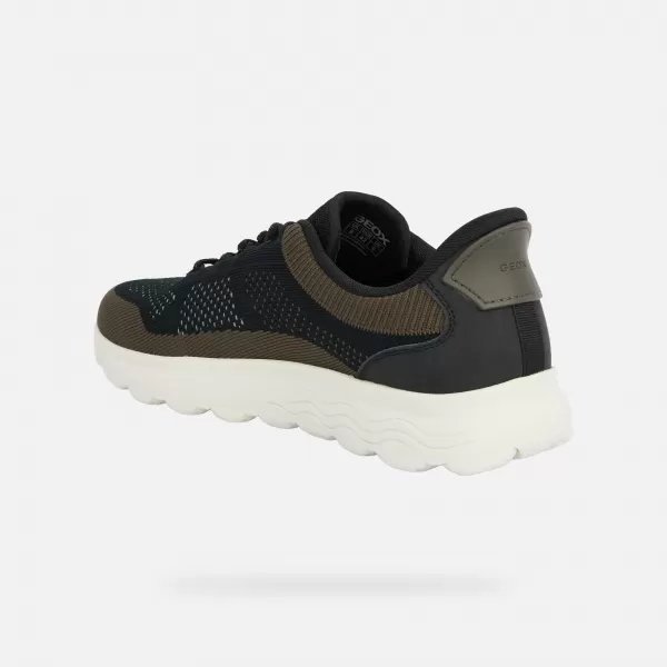  Herren-Sneaker GEOX SPHERICA PLUS FAST IN G014662 SCHWARZ 