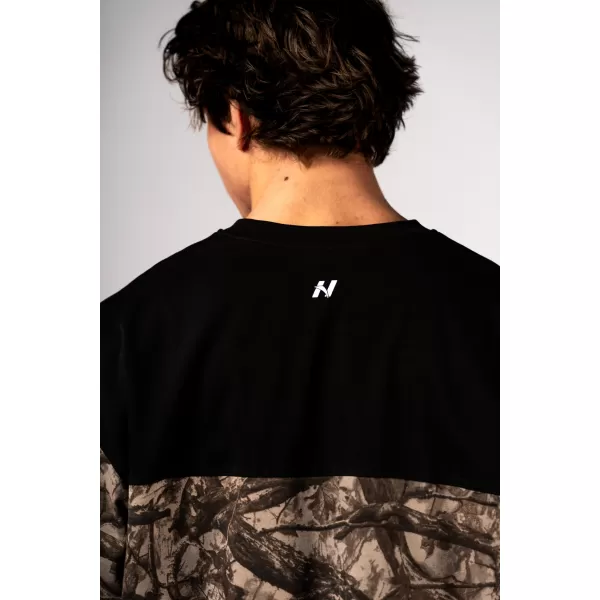  Übergroßes T-Shirt POWER 898 HELLBRAUN CAMO Nebbia 