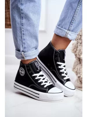 Damen-Sneaker BIG STAR GG274012 SCHWARZ Big Star Shoes