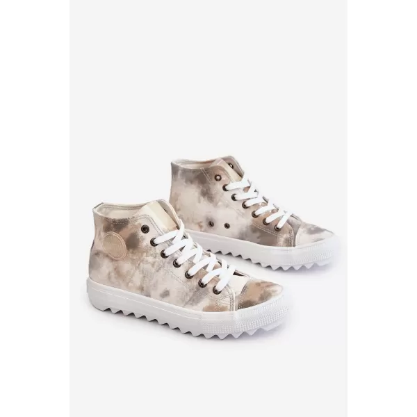  Damen-Sneaker BIG STAR LL274047 WEISS/OLIVE Big Star Shoes 