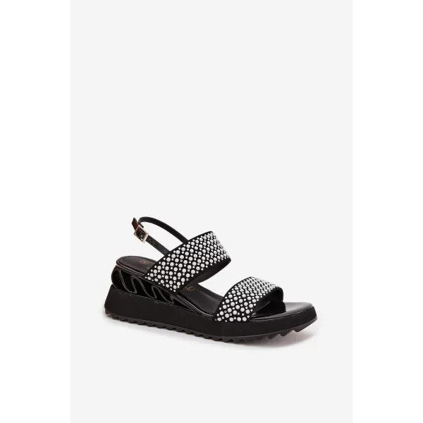  Damensandalen D&A CR61-3067 SCHWARZ 