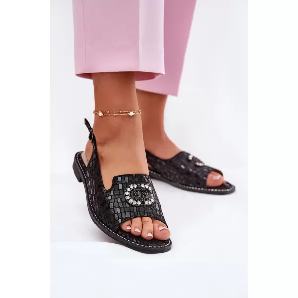  Damensandalen S.BARSKI KV51-096 SCHWARZ 