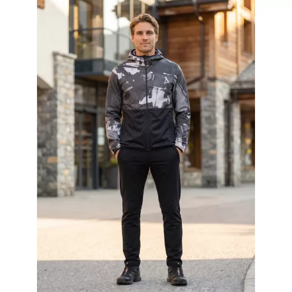  Premium-Softshelljacke für Herren ALTISPORT VOJ/ALM125JACK01 MASKE/SCHWARZ 