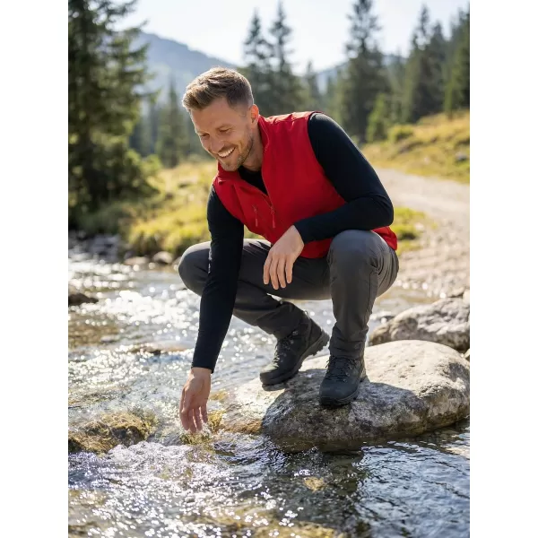  Herren-Softshellweste ALTISPORT NoPrint NP/ALM865 ROT 