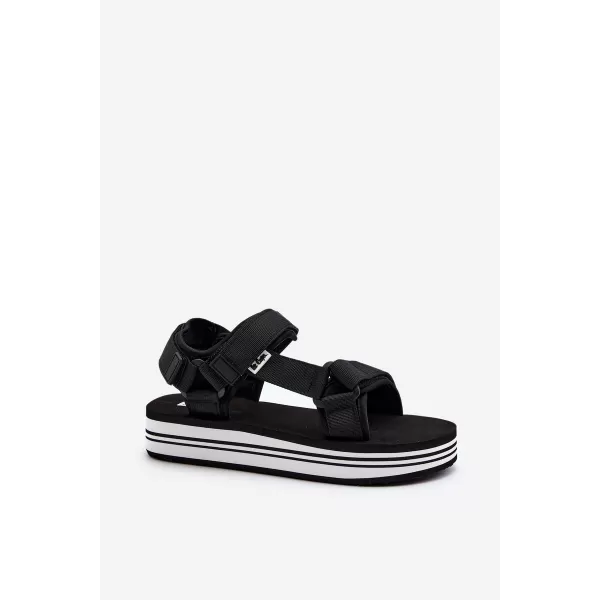  Damensandalen LEE COOPER LCW-24-05-2753L SCHWARZ/WEIß 
