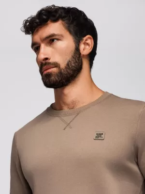 Herren-Sweatshirt OMBRE OM-SSNZ-0243 HELLBRAUN