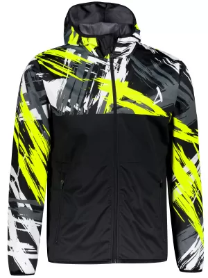 Premium-Softshelljacke für Herren ALTISPORT VOJ/ALM039JACK01 SCHWARZ UND GELB