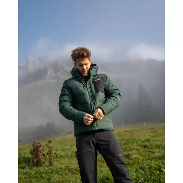  Herren-Winterjacke NORDBLANC BRAMBLE NBWJM8258 DUNKELGRÜN 