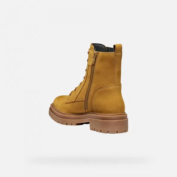  Damen-Stiefeletten GEOX IRIDEA G009240 BERNSTEIN 