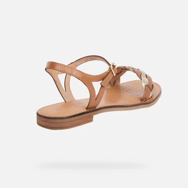  Damensandalen GEOX MADDALUSIAC G013189 BRAUN 