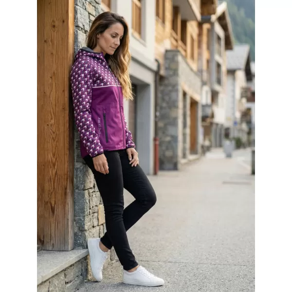  Premium-Softshelljacke für Damen ALTISPORT VOJ/ALW048JACK01 LILA 