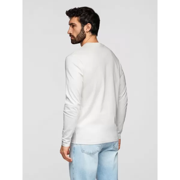  Herren-T-Shirt OMBRE OM-LSPT-0136 WEIß 