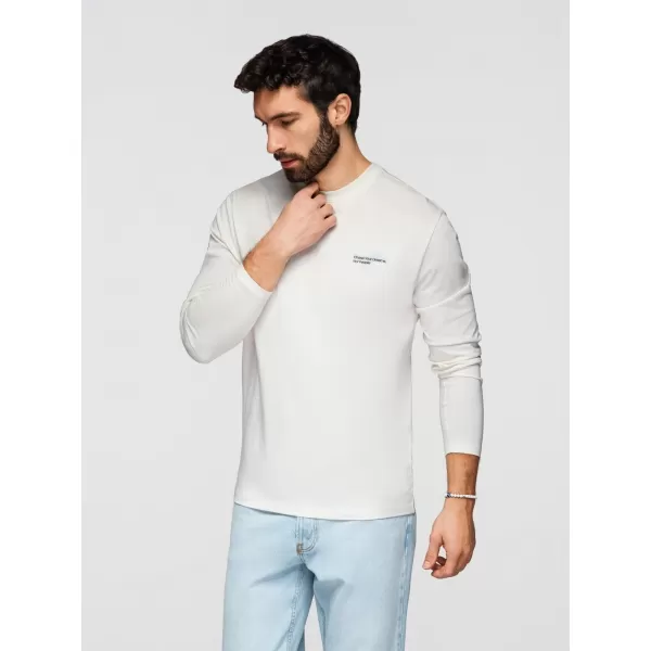  Herren-T-Shirt OMBRE OM-LSPT-0136 WEIß 