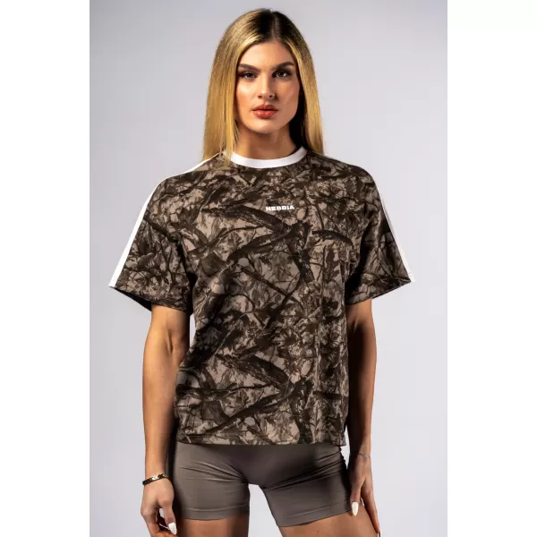  T-Shirt mit entspannter Passform POWER 894 HELLBRAUN CAMO Nebbia 