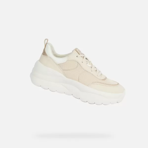  Damen-Sneaker GEOX XTROS G012868 CREMIG 