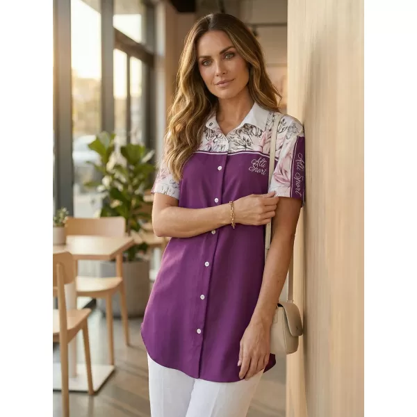  Premium-Shirt für Damen ALTISPORT VOJ/ALW008KOS01 BURGUND 