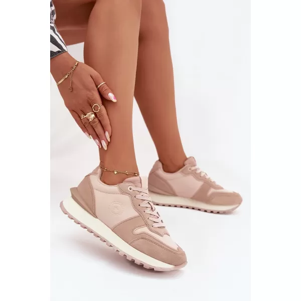 Damen-Sneaker BIG STAR OO274521 BEIGE Big Star Shoes 