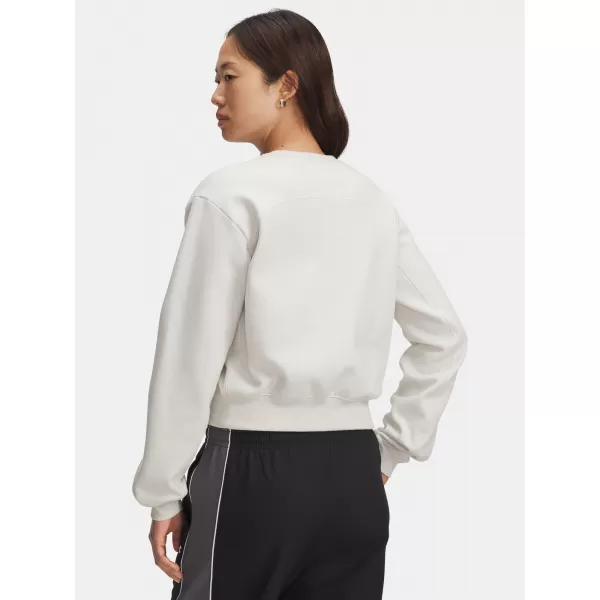  Damen-Sweatshirt UNDER ARMOUR UA ICON VIDA FLC CREW WEIß 