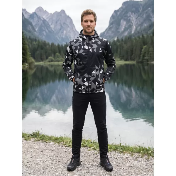 Premium-Softshelljacke für Herren ALTISPORT VOJ/ALM108JACK01 SCHWARZ 