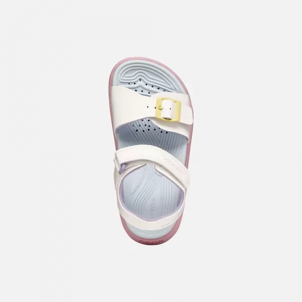  Sandalen für Mädchen GEOX SANDAL FUSBETTO J35HQA000BCC0653 WEIß 