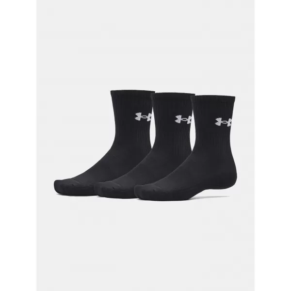  Socken UNDER ARMOUR PERFORMANCE COTTON 3P CRW 6009685-008 SCHWARZ 
