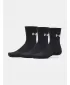 Socken UNDER ARMOUR PERFORMANCE COTTON 3P CRW 6009685-008 SCHWARZ