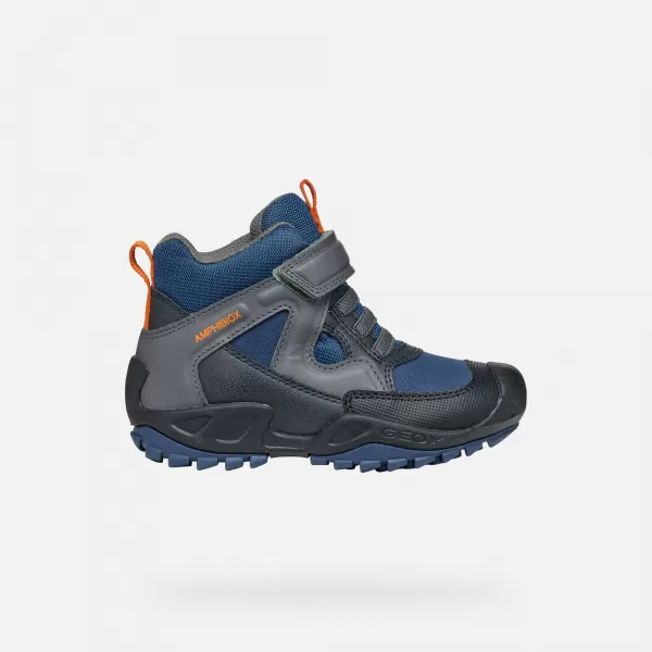  Stiefeletten für Jungen GEOX NESAVAGE A J841WA011BCC0002 BLAU 