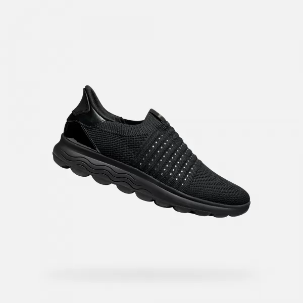  Damen-Sneaker GEOX SPHERICA PLUS G012964 SCHWARZ 