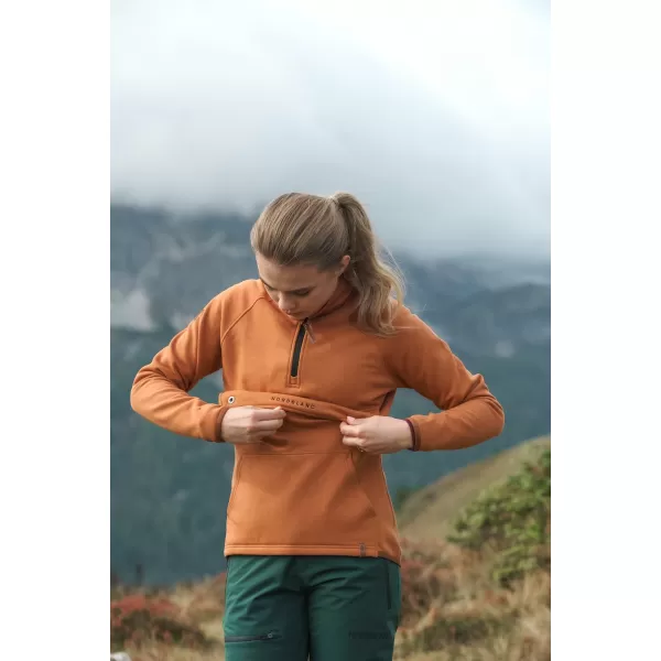  Damen-Sweatshirt NORDBLANC INEFFABLE NBSLS8226 BRAUN 