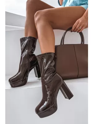 Damenschuhe mit Absatz BOTO CALVESSA 39541 BRAUN