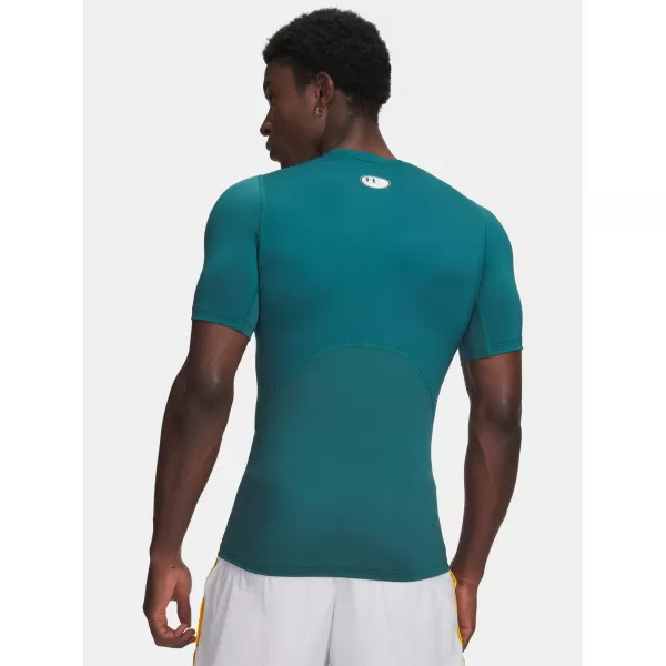  Herren-T-Shirt UNDER ARMOUR UA HG ARMOUR COMP SS GRÜN 