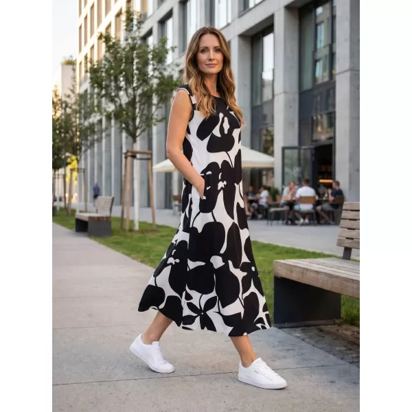  Kleid ALTISPORT HELAINE WEIß/SCHWARZ 