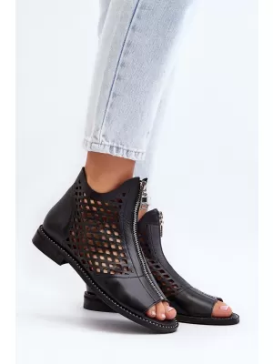 Damensandalen ZAZOO 977/L SCHWARZ