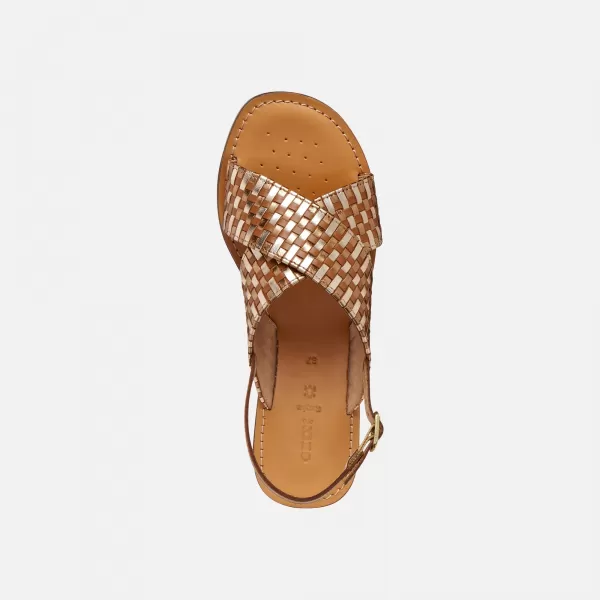  Damenhausschuhe GEOX MADDALUSIAC G013201 BRAUN 
