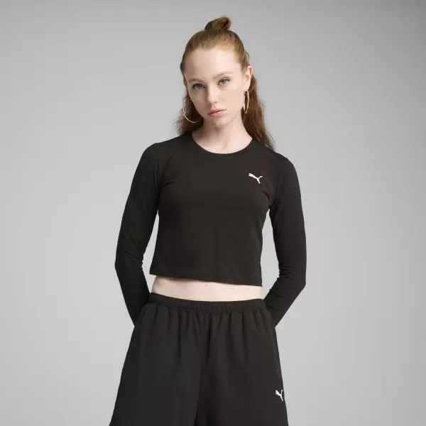  Damen-T-Shirt PUMA WARDROBE ESS BABY TEE 629761-01 PUMA SCHWARZ 
