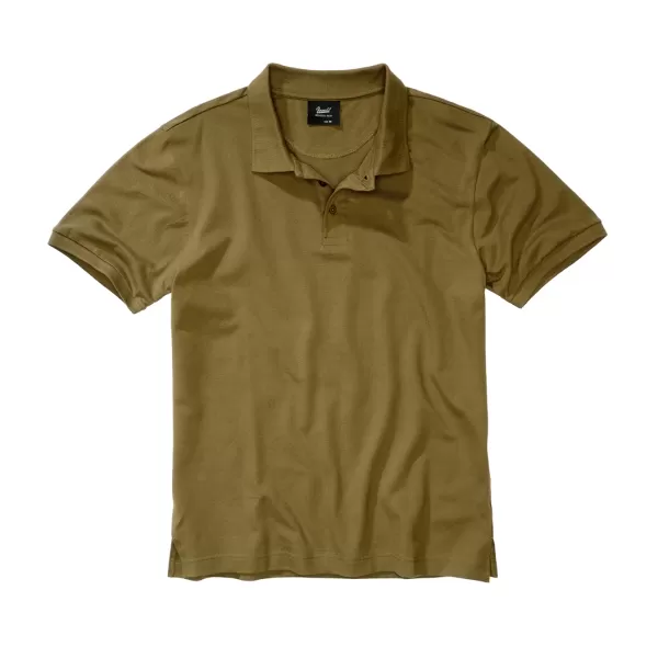 Herren-T-Shirt mit Kragen BRANDIT 4215 OLIVE 