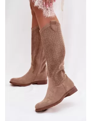 Damenstiefel S.BARSKI HY61-8022 BEIGE