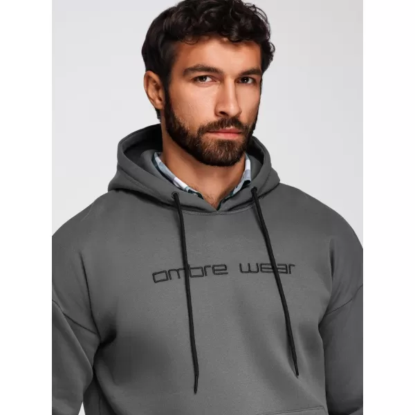  Herren-Sweatshirt OMBRE OM-SSNZ-0241 GRAPHIT 