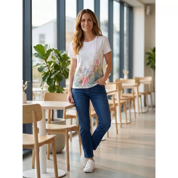  Damen-T-Shirt ALTISPORT HELINA WEIß 