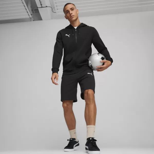  Herren-Sweatshirt PUMA TEAMGOAL CASUALS HOODED JACK 658595_03 PUMA SCHWARZ/PUMA WEIß 