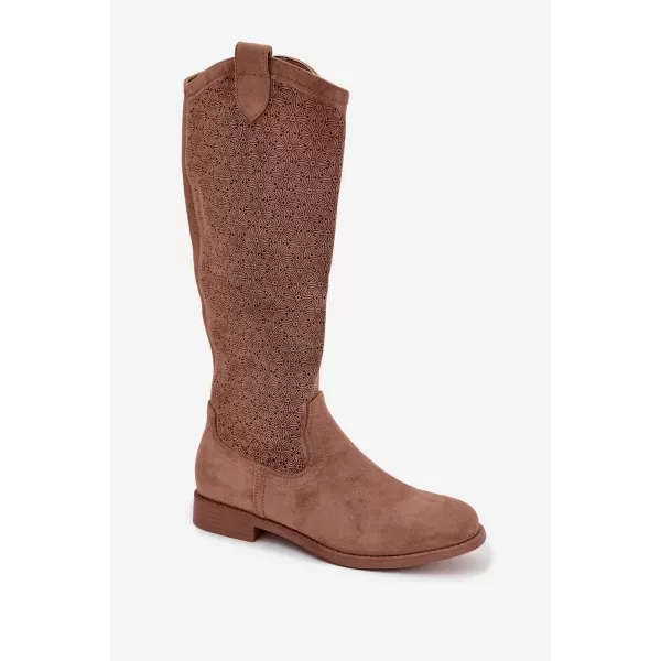  Damenstiefel S.BARSKI HY61-8022 KAFFEE 