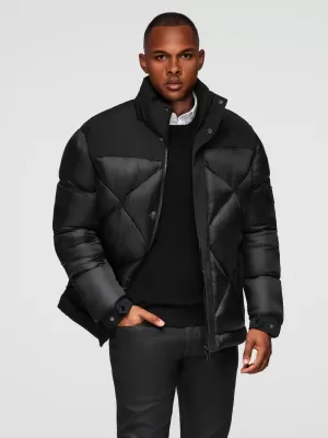 Herrenjacke OMBRE OM-JAHP-0237 SCHWARZ