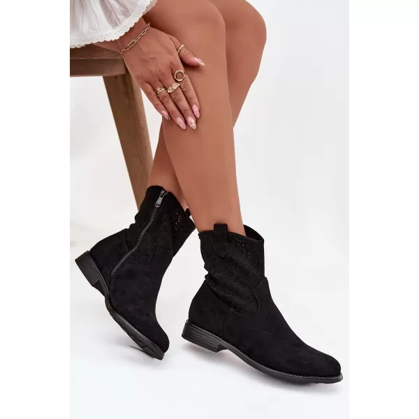  Damenschuhe S.BARSKI HY52-530 SCHWARZ 