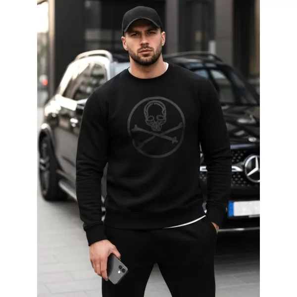  Herren-Sweatshirt DSTREET BX5948 SCHWARZ 